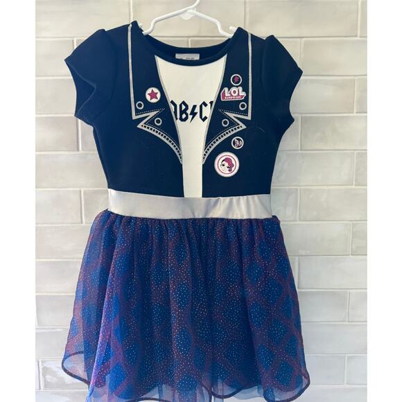 L.O.L. Surprise Girls Rocker Dress Size 6X - Picture 2 of 5